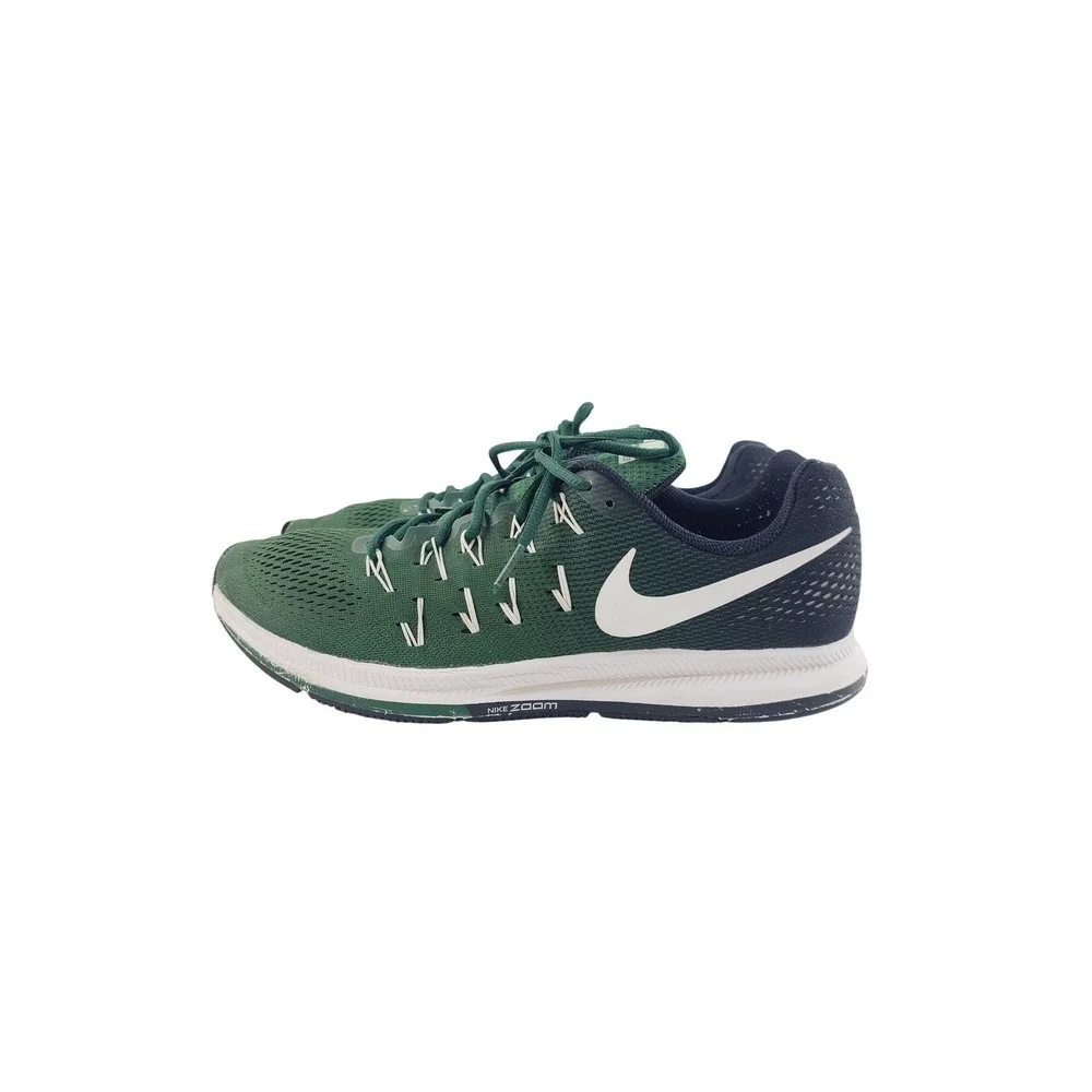 Nike,‎ Mesh/Synthetic/Rubber Running Athletic Shoes, Men, Size 14, Green/Black.